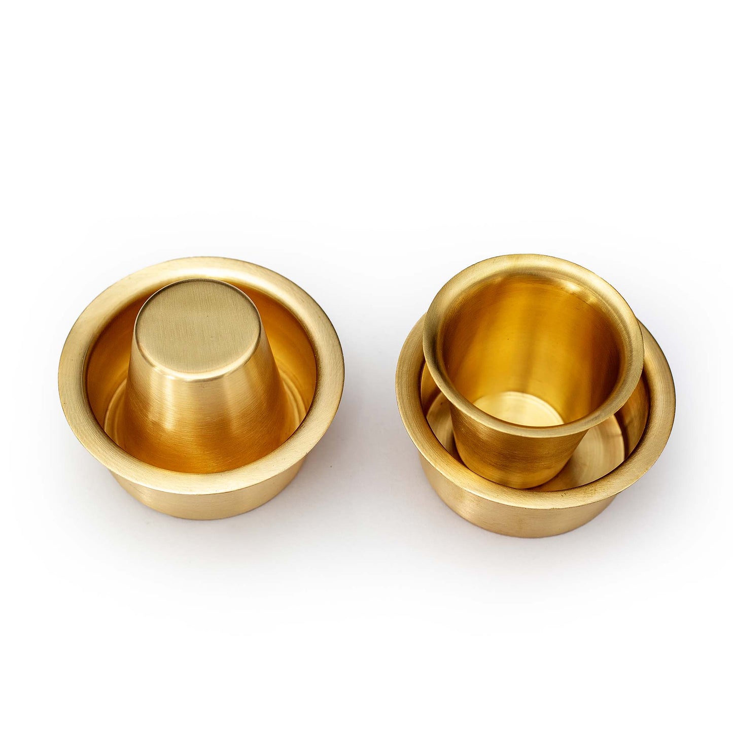 Brass Coffee Davara & Tumbler - Essential Traditions by Kayal - - International Shipping
