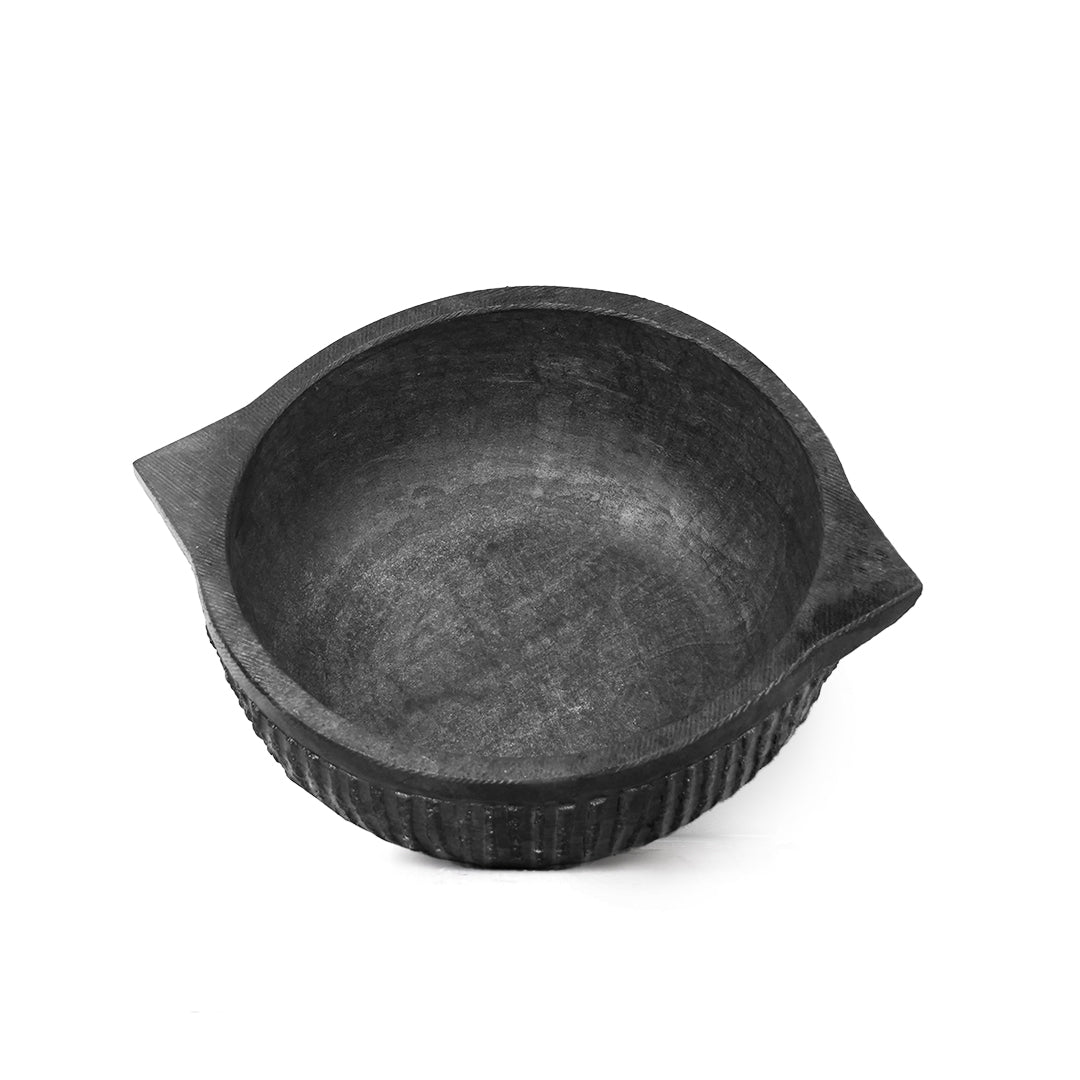 Seasoned Soapstone Kadai - Completely Handcrafted