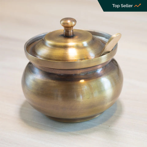 Brass Ghee Pot (Antique)