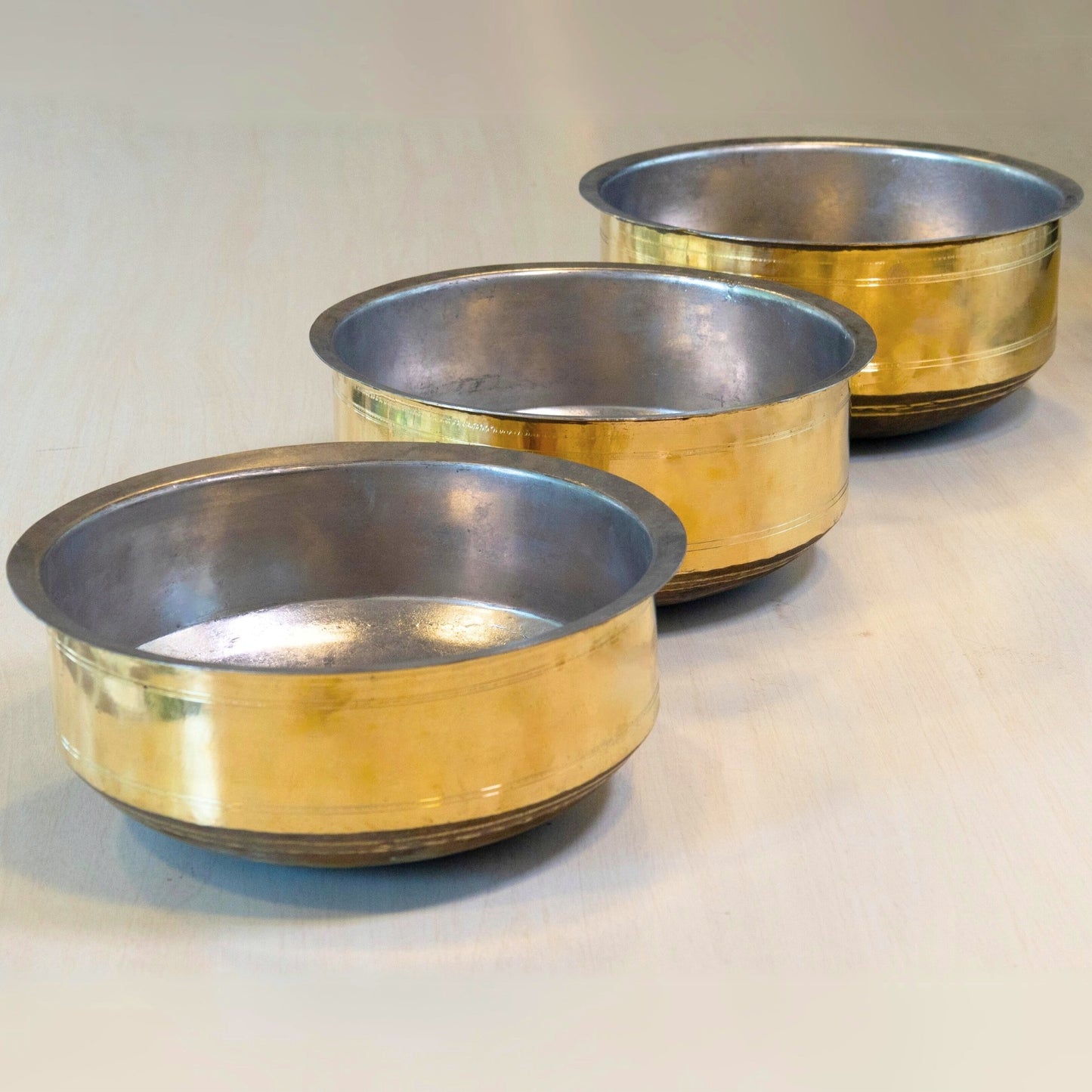 Brass Anda with Tin Lining - Essential Traditions by Kayal - - International Shipping