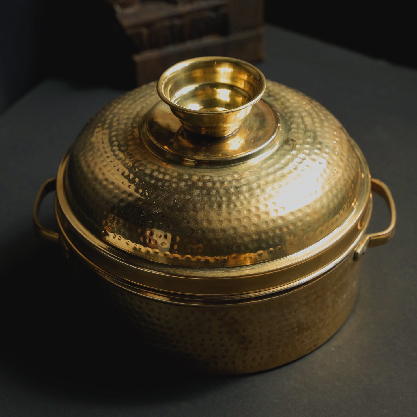 Essential Traditions by Kayal - Brass - Gold Color -Brass Steamer- Front Closed