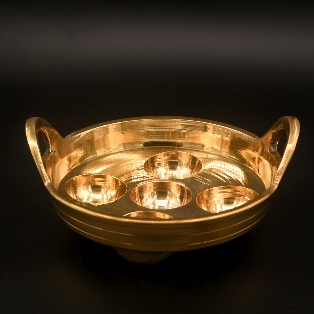 Bronze Paniyaram Chatti - Essential Traditions by Kayal - - International Shipping
