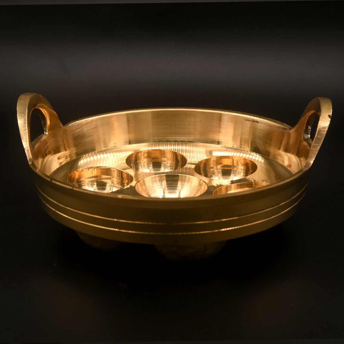 Bronze Paniyaram Chatti - Essential Traditions by Kayal - - International Shipping