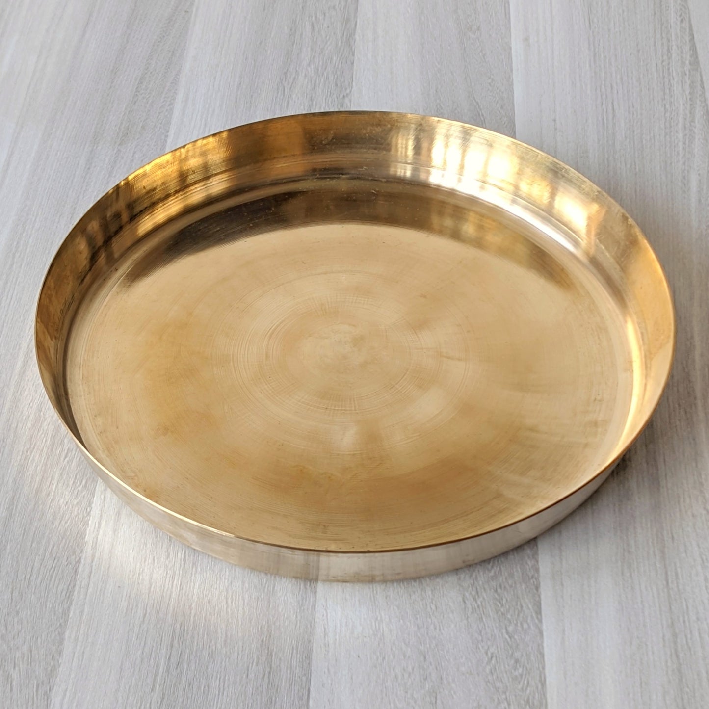 Kansa Thali Plate - Essential Traditions by Kayal - - International Shipping