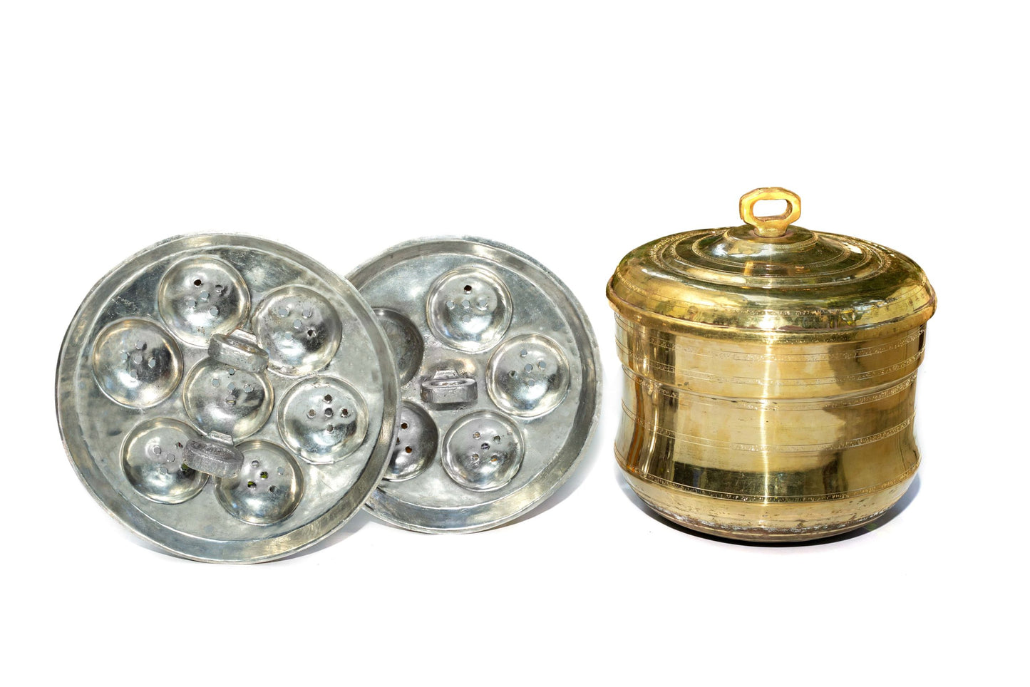 Brass Idly Steamer - Essential Traditions by Kayal - - International Shipping