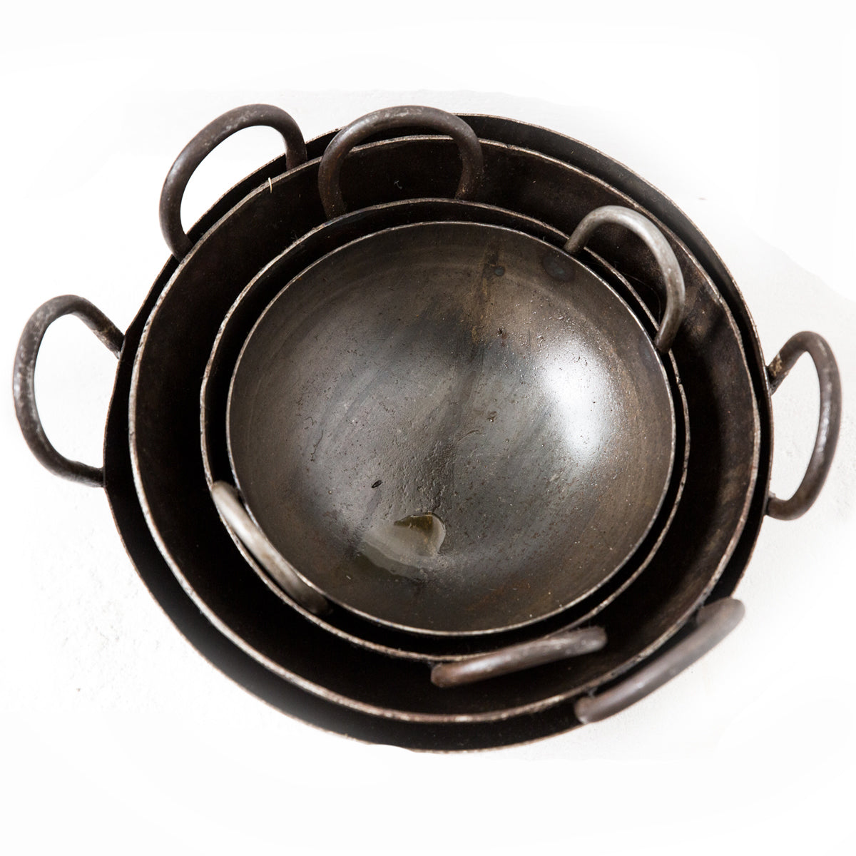 Seasoned Iron Classic Kadai - Essential Traditions by Kayal - - International Shipping