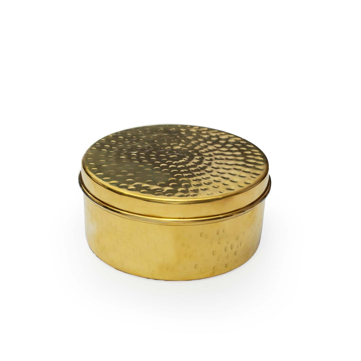 Brass Tiffin Box- Hammered Finish (Set of 3) - Essential Traditions by Kayal - - International Shipping