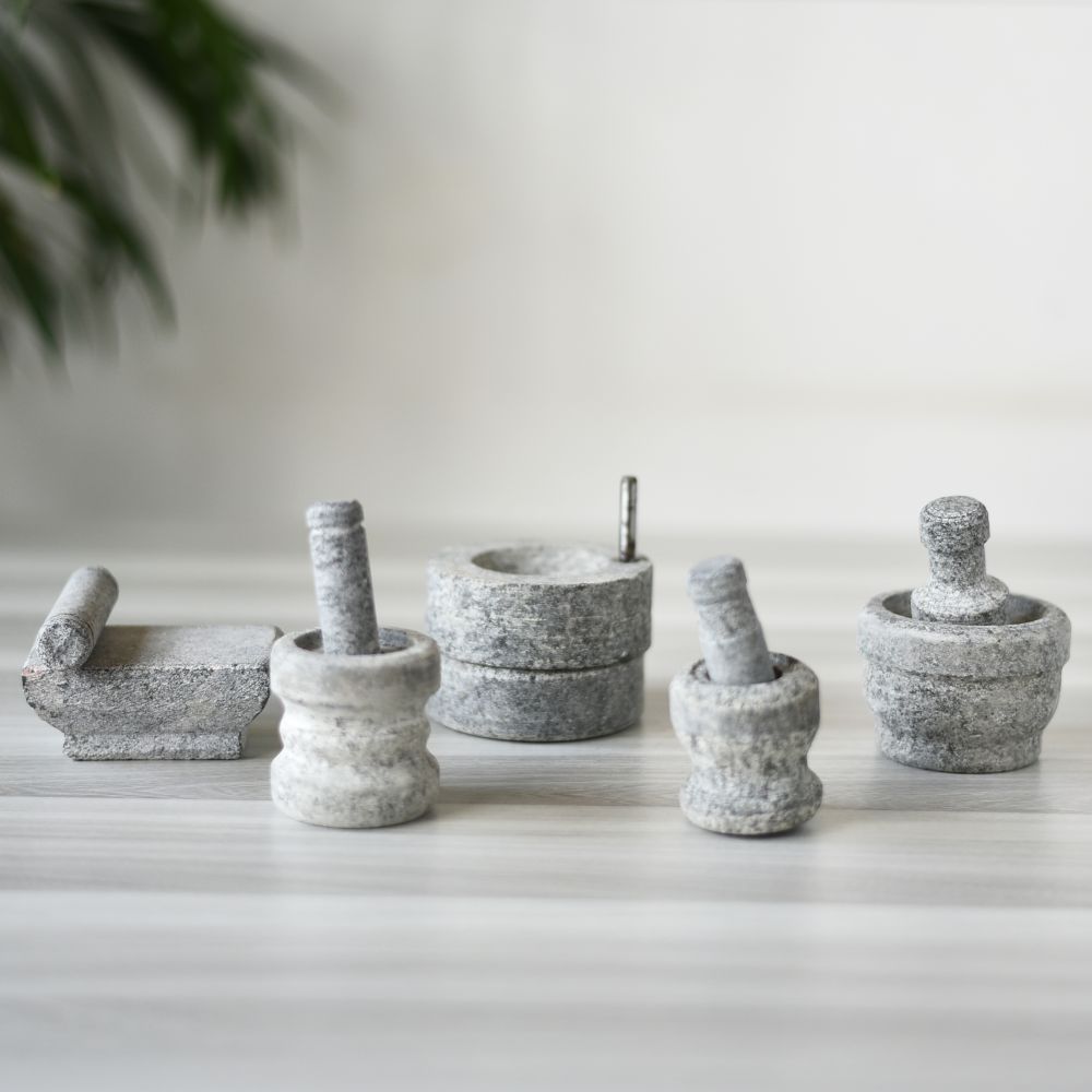 Stone Graha Pravesam Set / Pooja Set / Choppu Set - Essential Traditions by Kayal - - International Shipping