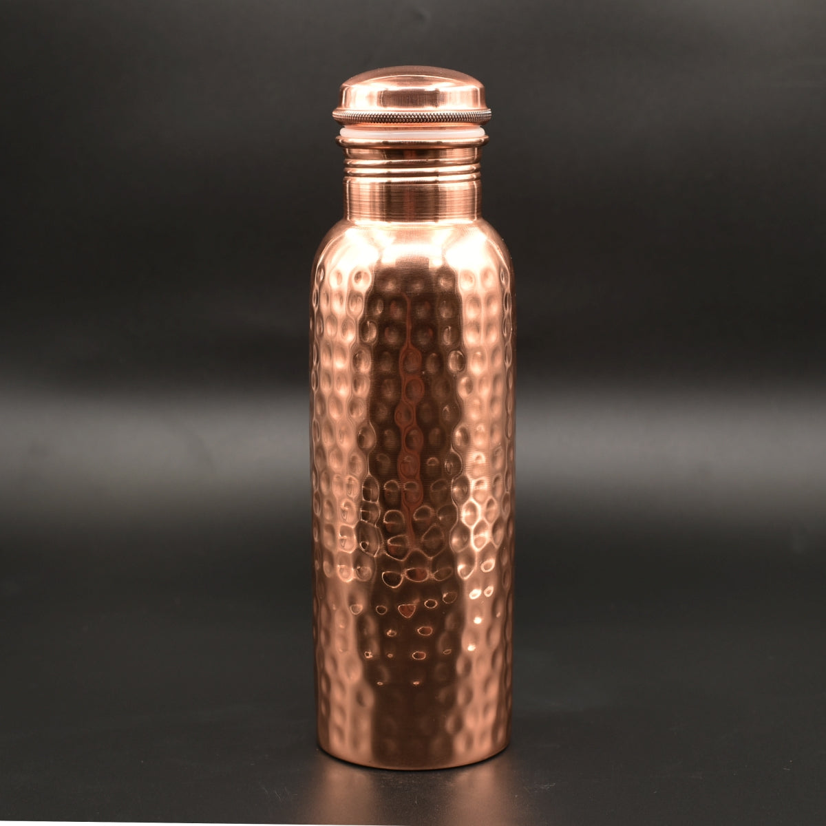 Copper Water Bottle - Hammered finish - Essential Traditions by Kayal -   - International Shipping