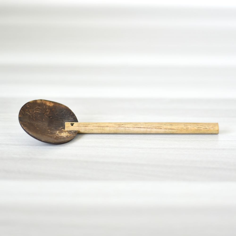 Coconut Bowl & Coconut Spoon - Essential Traditions by Kayal - - International Shipping