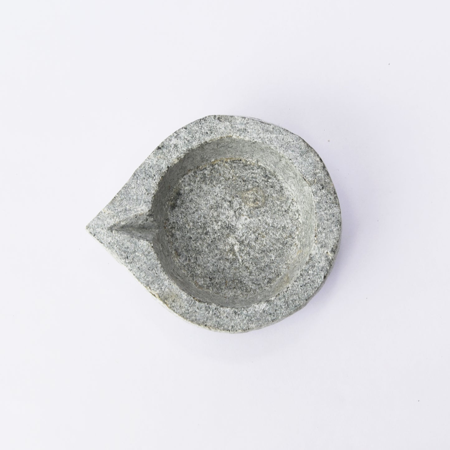 Soapstone White Agal (Oil Lamp) - Essential Traditions by Kayal - - International Shipping