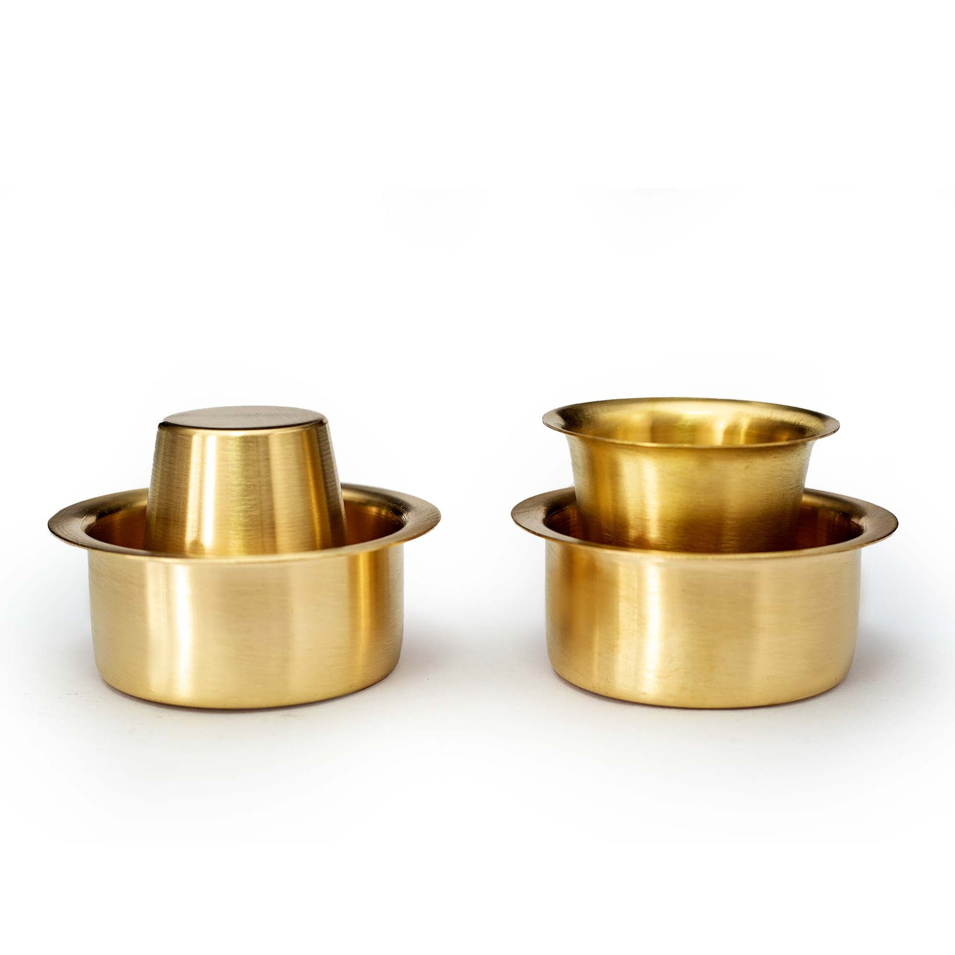 Brass Coffee Filter and Davara Set Combo - Essential Traditions by Kayal -   - International Shipping