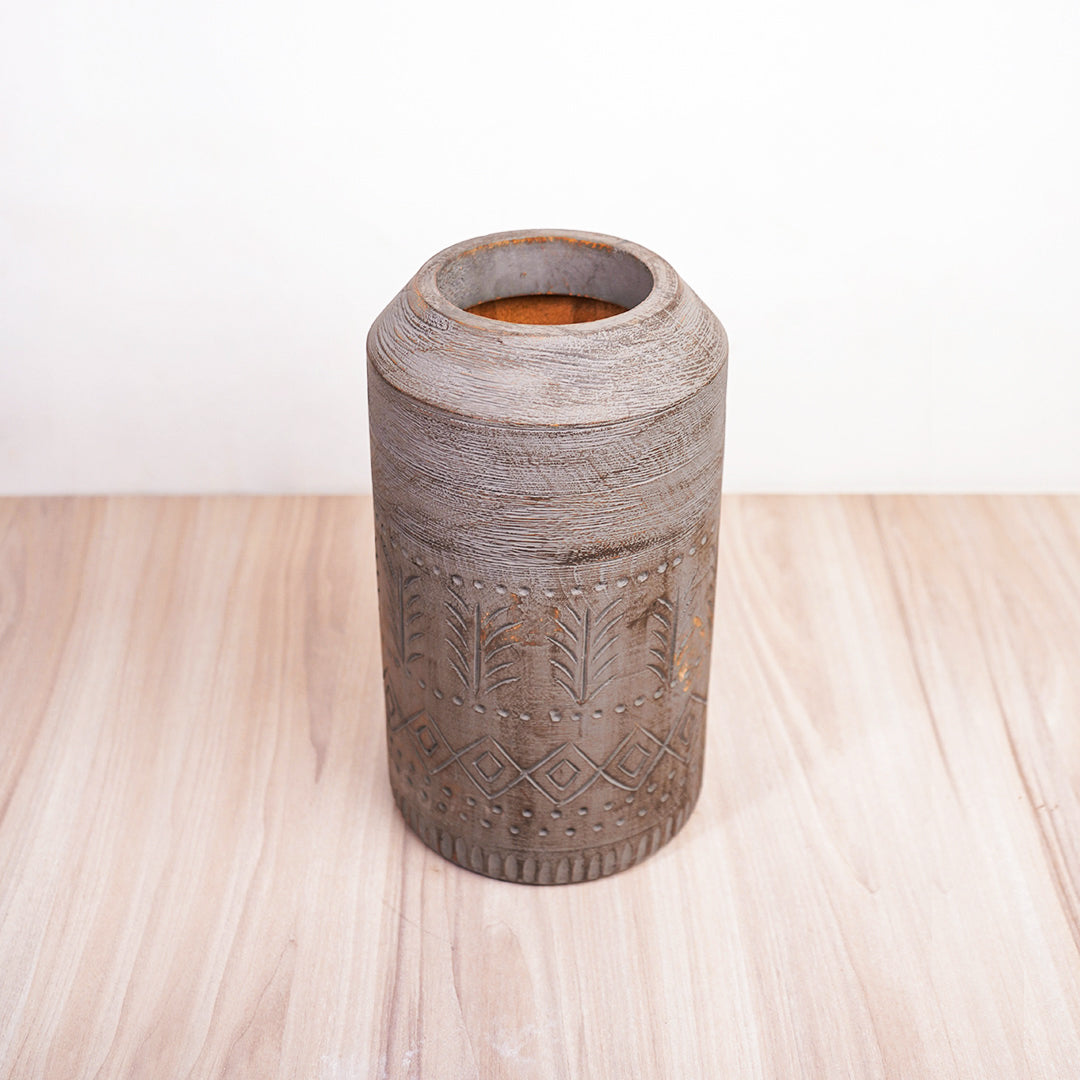 Wooden Art Vase - VARI