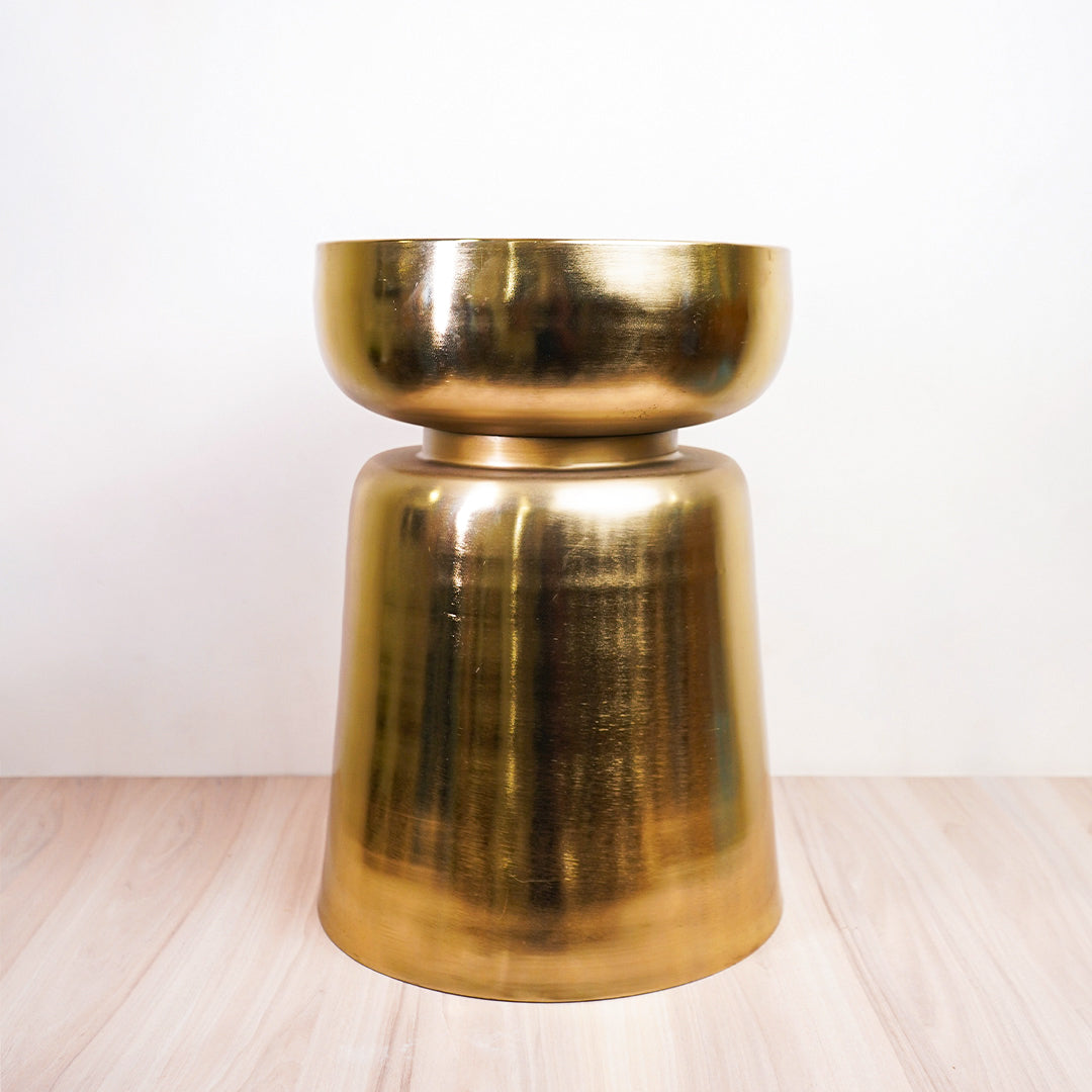 Alli Stool - Brass Finish