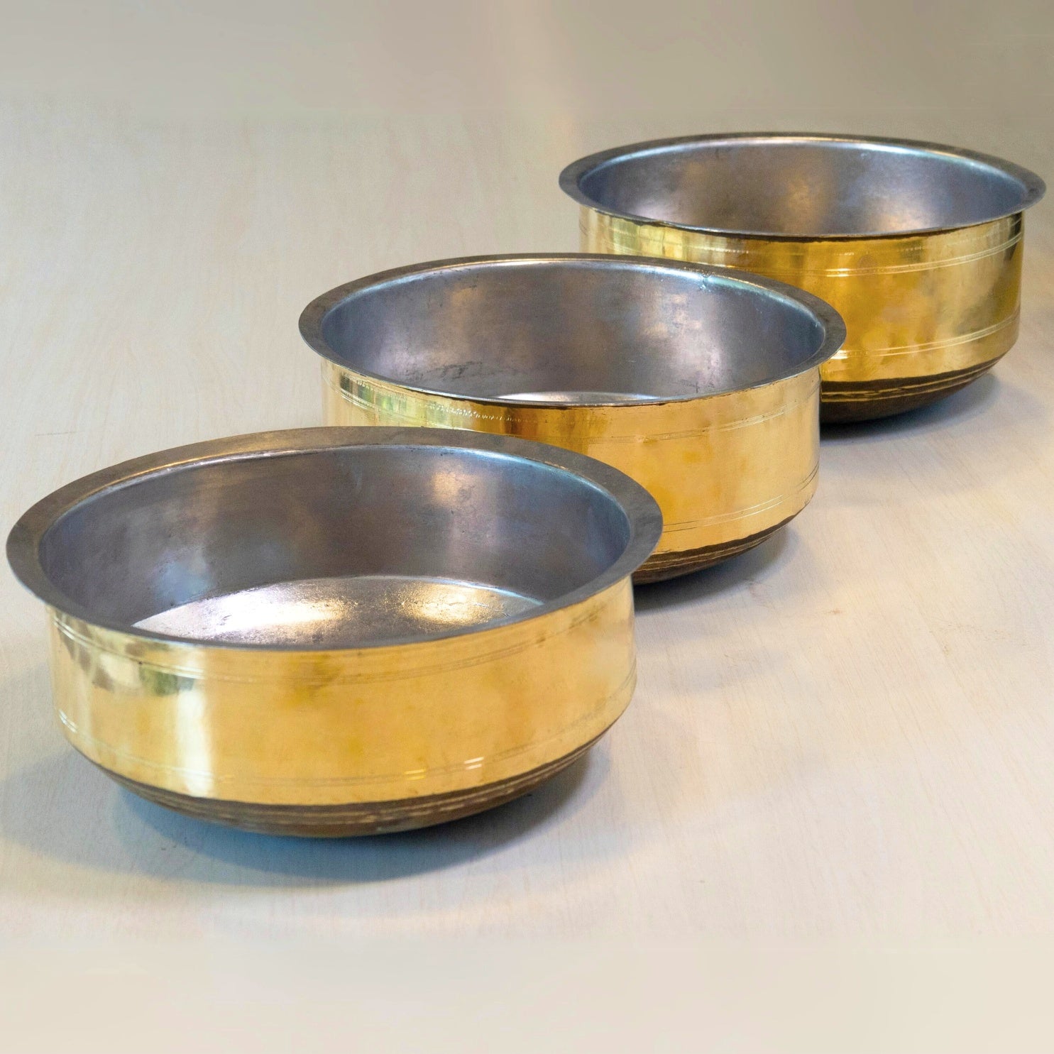 Brass Anda with Tin Lining - Essential Traditions by Kayal -   - International Shipping