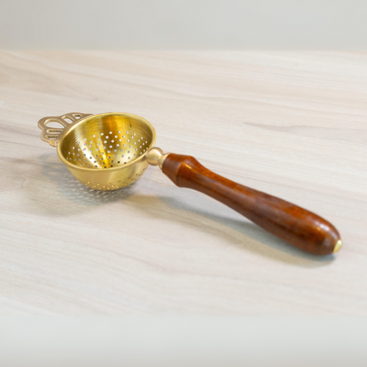 Brass Tea Strainer - Essential Traditions by Kayal -   - International Shipping