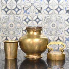 Antique Bronze Rail Kooja & Tumbler