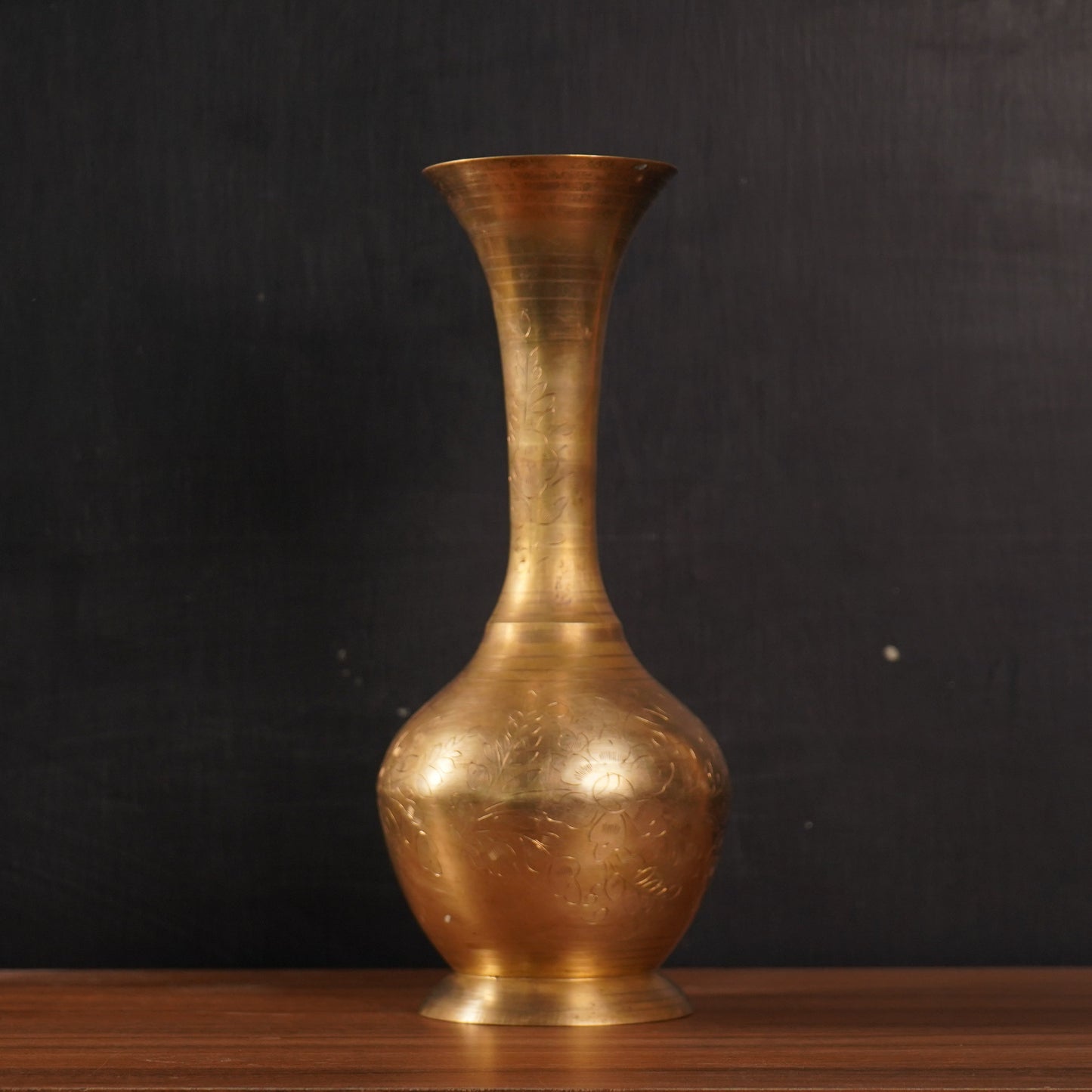 Antique Brass Flower Vase
