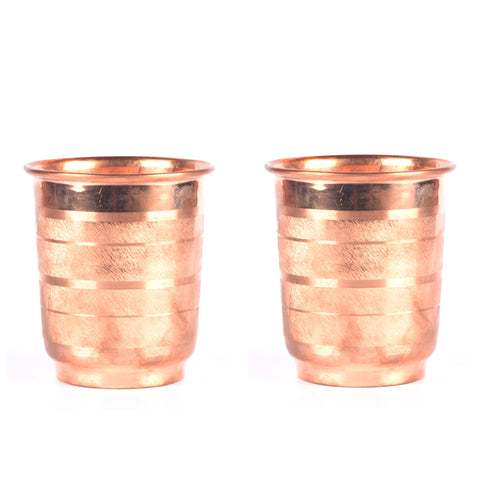 Copper Etched Tumbler Set of Two