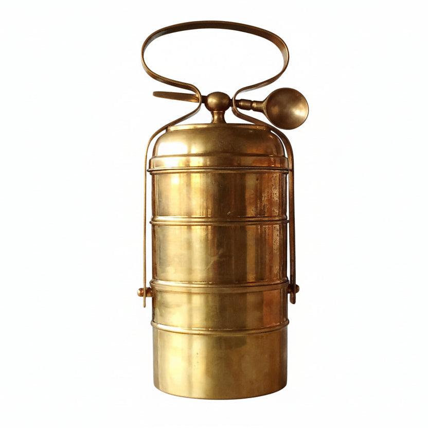 Brass Tiffin Carrier - Tin Coated