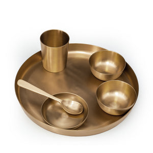 Kansa Thali Set - Essential Traditions by Kayal -   - International Shipping