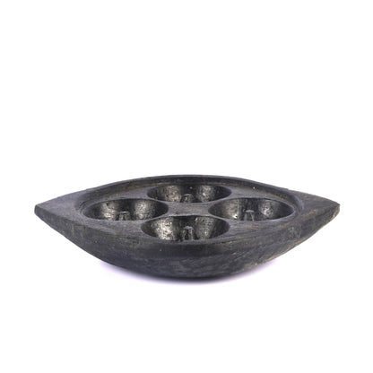 Soapstone Conical Paniyaram Kal - Essential Traditions by Kayal -   - International Shipping