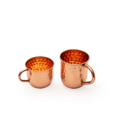 Hammered Copper Mugs - Essential Traditions by Kayal -   - International Shipping