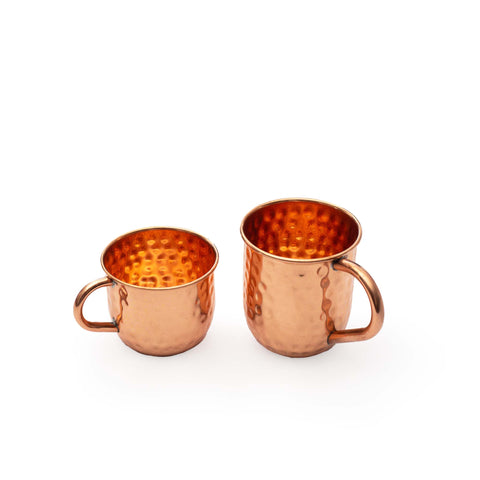 Hammered Copper Mugs