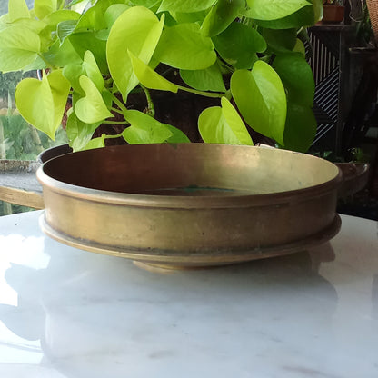 Antique Bronze Uruli - Flat Bottom