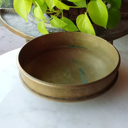Antique Bronze Uruli - Flat Bottom