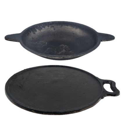 Seasoned Appa Kadai and Dosa Tawa - Essential Traditions by Kayal -   - International Shipping