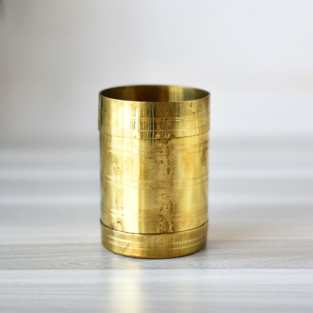 Brass Measuring Cup - Essential Traditions by Kayal -   - International Shipping