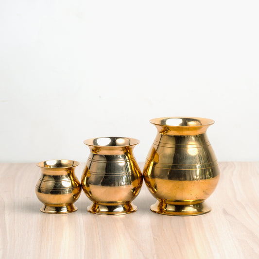 Brass Kalash - Essential Traditions by Kayal -   - International Shipping