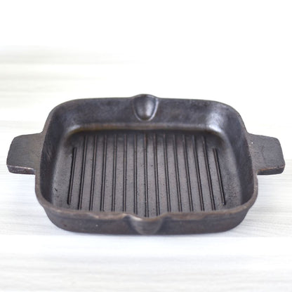 Seasoned Cast Iron Grill Pan - Essential Traditions by Kayal -   - International Shipping