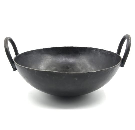 Seasoned Iron Classic Kadai - Essential Traditions by Kayal -   - International Shipping