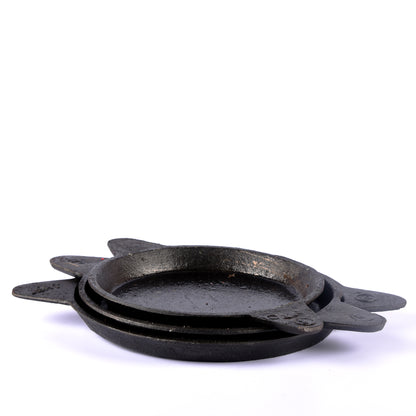 Seasoned Cast Iron Tawa - Edge Raised - Essential Traditions by Kayal -   - International Shipping