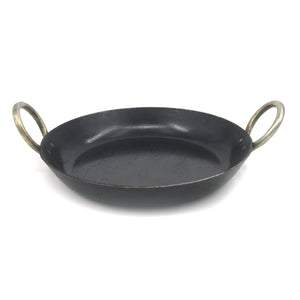Seasoned Iron Ethnic Flat Bottom Kadai - Essential Traditions by Kayal -   - International Shipping