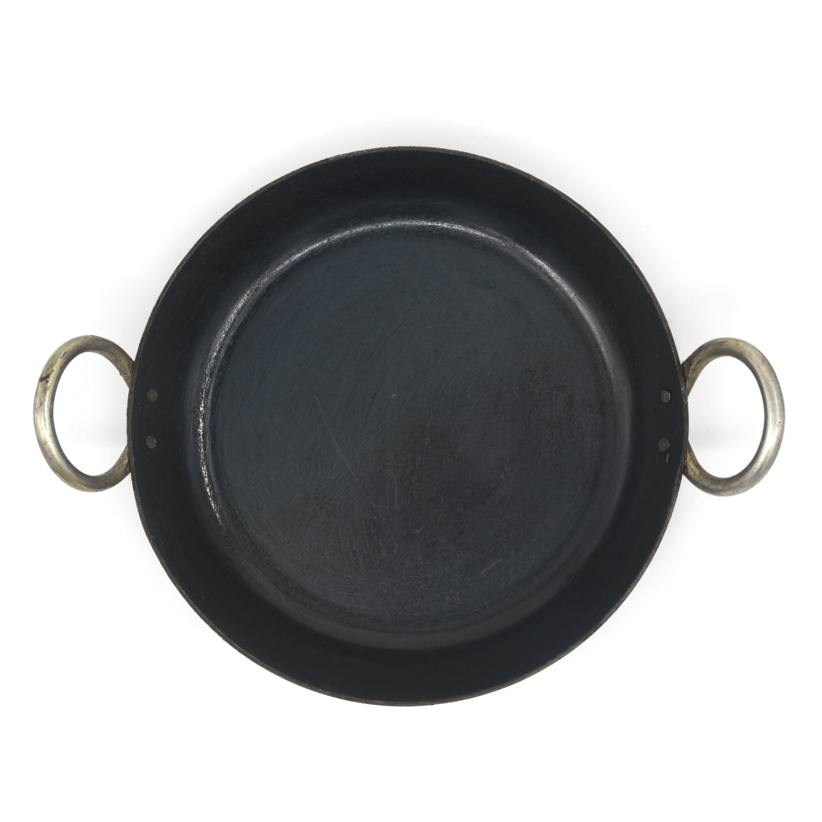 Seasoned Iron Ethnic Flat Bottom Kadai - Essential Traditions by Kayal -   - International Shipping
