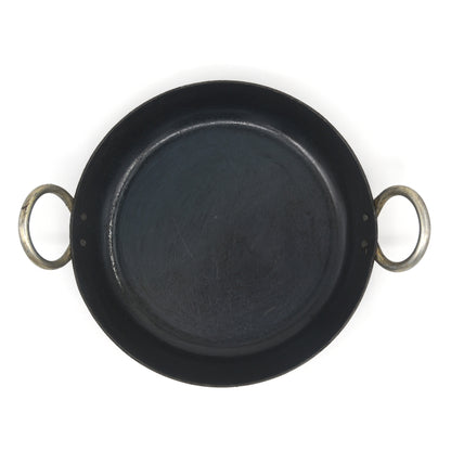 Seasoned Iron Ethnic Flat Bottom Kadai - Essential Traditions by Kayal -   - International Shipping