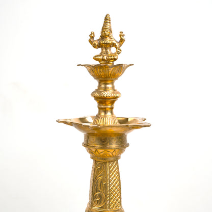 Brass Lamp Lakshmi - Essential Traditions by Kayal -   - International Shipping