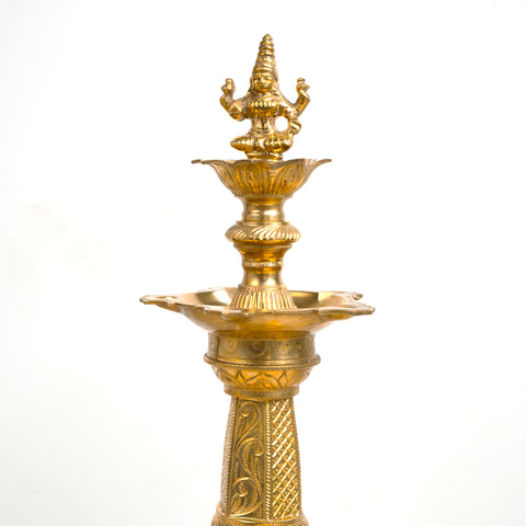 Brass Lamp Lakshmi