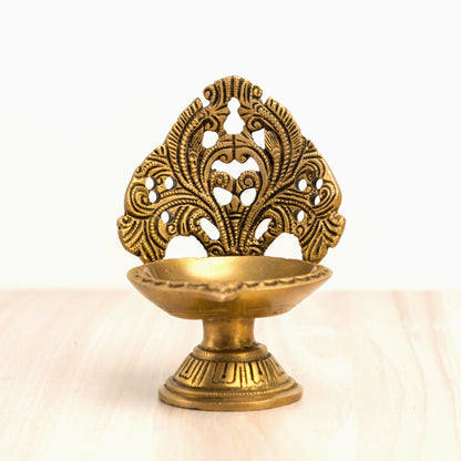 Brass Lamp (Antique finish) - Essential Traditions by Kayal -   - International Shipping