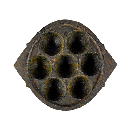 Seasoned Soapstone Paniyaram Kal - 7 Cavity - Essential Traditions by Kayal -   - International Shipping