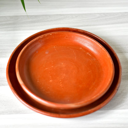 Clay Eating / Serving Plate - Essential Traditions by Kayal -   - International Shipping