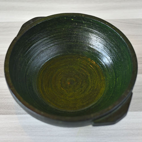 Seasoned Soapstone Shallow Kadai