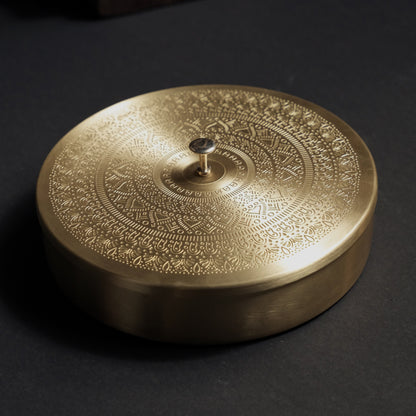 Brass Engraved Spice Box