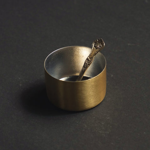 Brass Engraved Spice Box with TIN coated containers