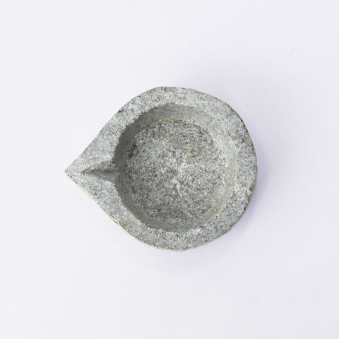 Soapstone White Agal (Oil Lamp)