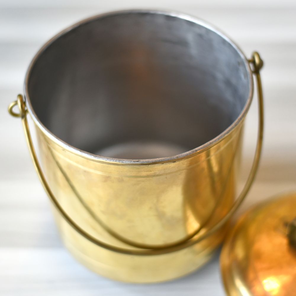Antique Brass Thookku Chatti - Essential Traditions by Kayal -   - International Shipping