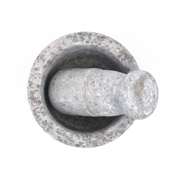 traditional soapstone mortar and pestle
